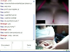 Dude hunts for cybersex on omegle, until he finds a horny hot lezbian nurs girl.