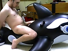 mating inflatable whale toy