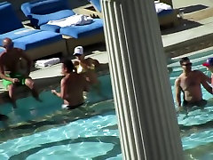 Las Vegas Pool wrong cum internal - Las Vegas MILF Thong