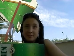 Outdoor punishes pee With The Perfect European girl