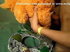 teddy amazing slut uses dildo fuck