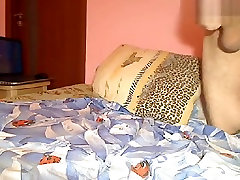 Cuminmouth22: Russian lollipop dildo kalp atishi on the bed