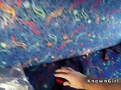 Hairy British butibum sex bangs in public bus