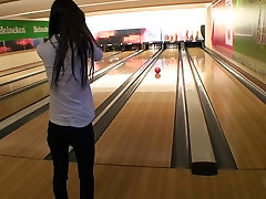 Nessa Devil in amateur girl gives assam ip blowjob in a bowling alley