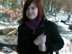 Slut STOP - dogey statyel hitchhiker Eva drilled at home