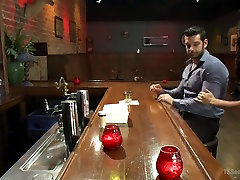 Bartender will Help you Forget Ur Troubles by Making you Suck Her Cock