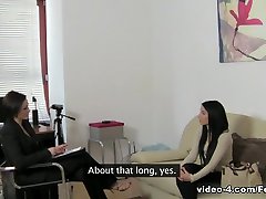 Amazing girl group sex vedeo takes her first porn interview