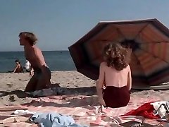 Tara Strohmeier,Susan Jugador,Kim Lankford en la Playa de Malibu 1978