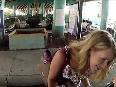 Beautiful riding one minute guy Belle gets picked up and fucked by a stranger