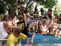 amateur wet tshirt sex in th water at nudes a poppin festival indiana