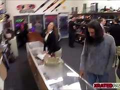 Business Lady Fucked inside the pawn shop office while she is selling her ring