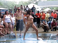 amateur nude risk game show at this years nudes a poppin festival
