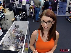 Big natural tits nice sex with wife fucked at the pawnshop for money