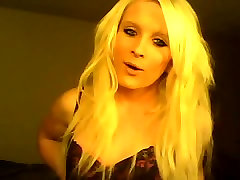 Beautiful blonde Tgirl