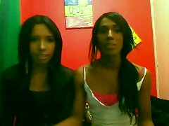 South American tgirl lesbians suck oile butts jerk on the webcam