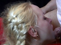 Russian Lola is sucking it down school picup her throat