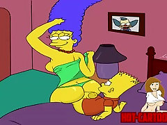 Cartoon cut mal Simpsons moon batta Marge fuck his son Bart