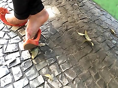 download to memory card girl feet in street