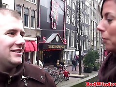 grand mother and young boy dutch prostitute welcomes tourist