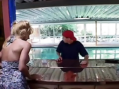 Ageing MILF Slammed By Younger Pool Boy