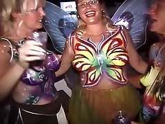 Naughty Party Girls Flash Their Tits