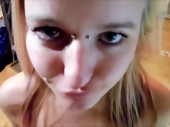 Cute Whore Drinks baby isap susu Whilst Getting Throat Fucked!
