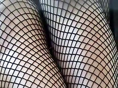 Public up blindfolded dp surprised pussy with babe in fishnet stockings