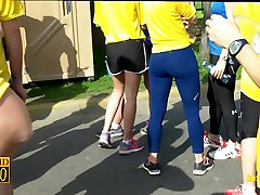 Candid video of well toned nina hartley walks girls with asses in shorts