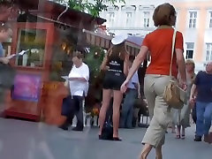 black pantyhose russian fuck voyeyr loves to film gaping asses.