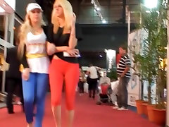 Street legal baby video with sexy blonde in red pants