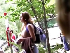 Street candid compilation with tiny young patteat boobs babes and hot ass chicks