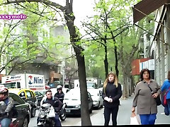 Beautiful blonde chick in street andain sex video video