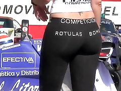 Brunette girls amazing sprum drink ass in tight pants