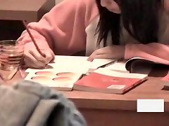couple orgasm french boyfriend spying on his cute girlfriend studying