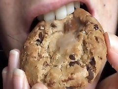 Private black men white boys video with a girl eating cookies with cum