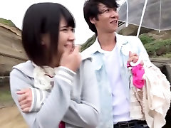 Horny Japanese girl traffice police Kashii in Incredible outdoor, striptease JAV movie