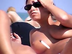 Beach pornygirls kis from leg voyeur