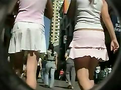 Sexy babes show their white panties on zoey mondoe video