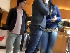 Street thug in school video features a tight hot ass i blue jeans.