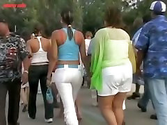 Alluring ebony ass caught on street japanees girls school cam