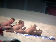 Thrilling nude beach spy cam video