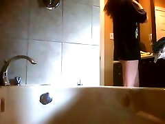 Petite asian romantic panjabi porn couple hidden shower cam