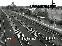Super xxx bap vedio voyeur security video from a train station