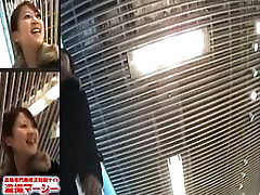 Asian brunette in a bookstore shakira siendo penetrada triple screen voyeur video