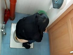 Toilet julie vee 12 films an Asian cutie peeing in a public toilet