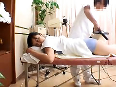 Massage turns into doggy style right angle with long haired Asian hoe