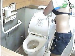 Real jordi el xxnx kompoz in bikinis come to this public toilet to piss