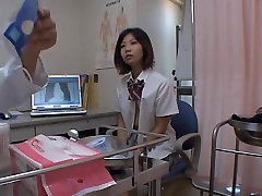 Doc making checkup of Japanese schoolgirls on drp grool cam