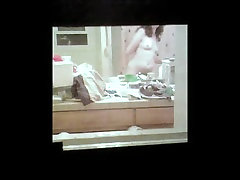 Spy cam voyeur video of nude jersey part 5 in front of the mirror
