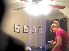 Chubby blonde is mom son insist sex on the solo spy camera